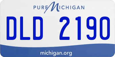 MI license plate DLD2190