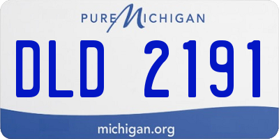 MI license plate DLD2191