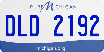 MI license plate DLD2192
