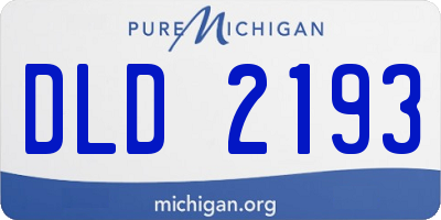 MI license plate DLD2193