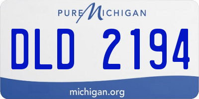 MI license plate DLD2194