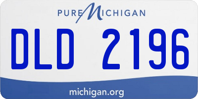 MI license plate DLD2196
