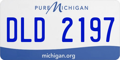 MI license plate DLD2197