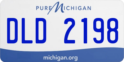 MI license plate DLD2198