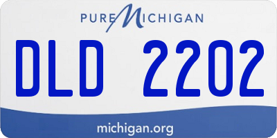 MI license plate DLD2202