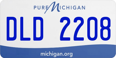 MI license plate DLD2208