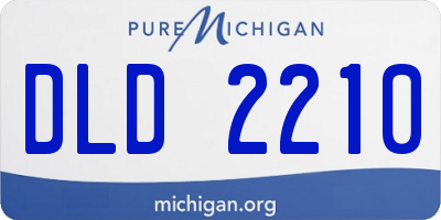 MI license plate DLD2210