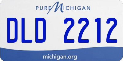 MI license plate DLD2212