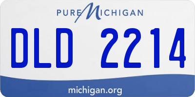 MI license plate DLD2214