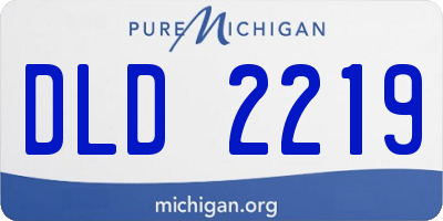 MI license plate DLD2219