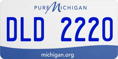 MI license plate DLD2220