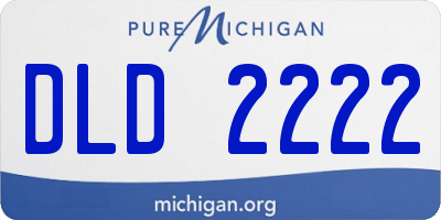 MI license plate DLD2222