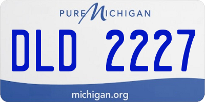 MI license plate DLD2227