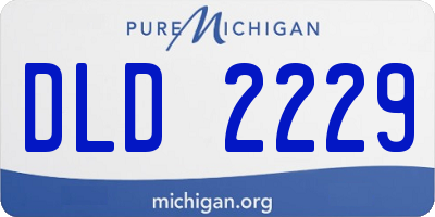 MI license plate DLD2229