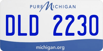 MI license plate DLD2230
