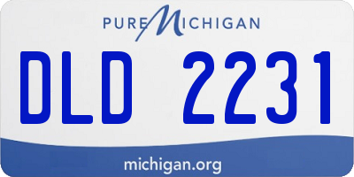 MI license plate DLD2231