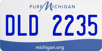 MI license plate DLD2235