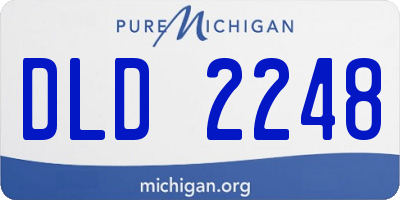 MI license plate DLD2248