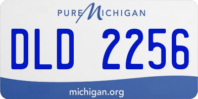 MI license plate DLD2256