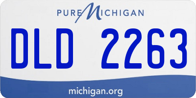 MI license plate DLD2263