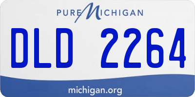 MI license plate DLD2264