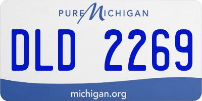 MI license plate DLD2269