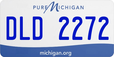 MI license plate DLD2272