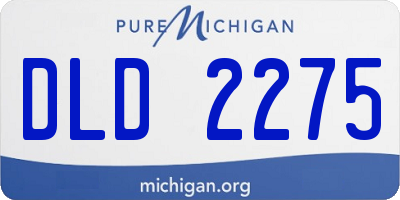 MI license plate DLD2275