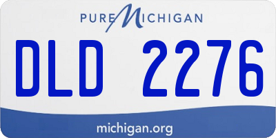 MI license plate DLD2276