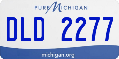 MI license plate DLD2277