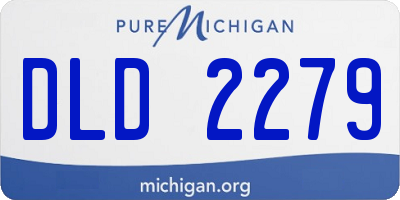 MI license plate DLD2279