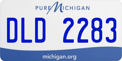 MI license plate DLD2283