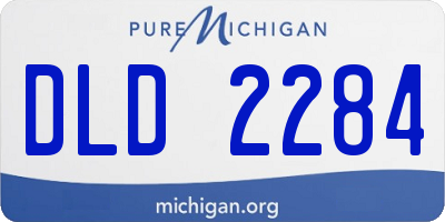 MI license plate DLD2284
