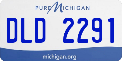 MI license plate DLD2291