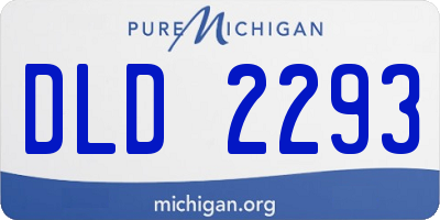 MI license plate DLD2293