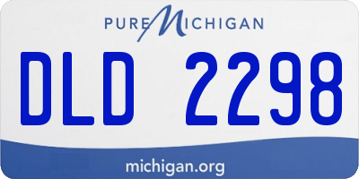 MI license plate DLD2298