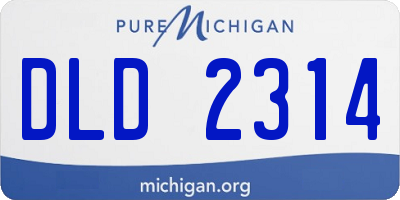 MI license plate DLD2314