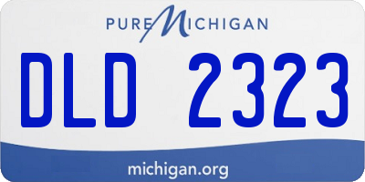 MI license plate DLD2323