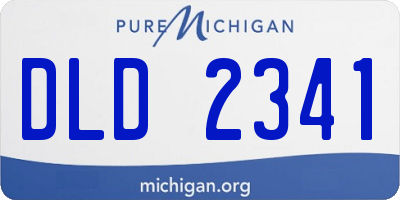 MI license plate DLD2341