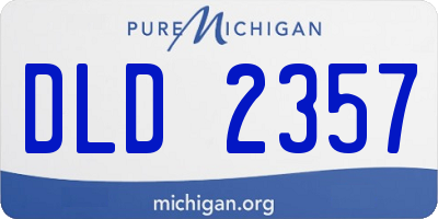 MI license plate DLD2357