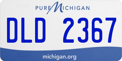 MI license plate DLD2367