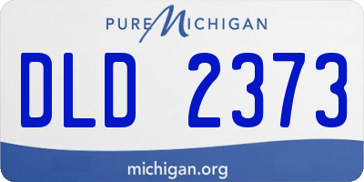 MI license plate DLD2373