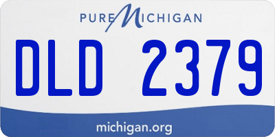 MI license plate DLD2379