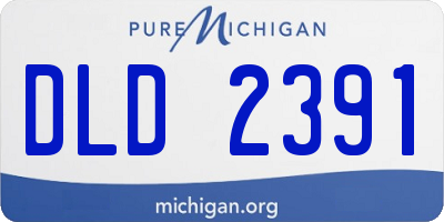MI license plate DLD2391