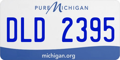MI license plate DLD2395