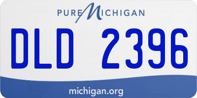 MI license plate DLD2396