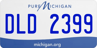 MI license plate DLD2399