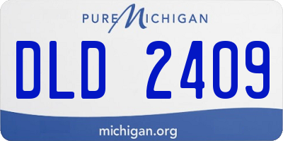 MI license plate DLD2409