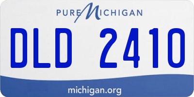 MI license plate DLD2410