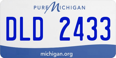 MI license plate DLD2433